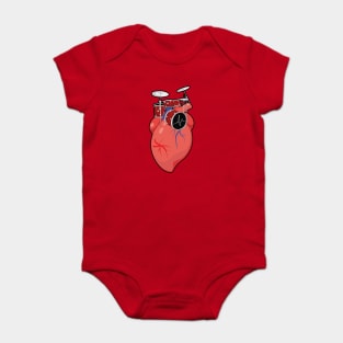 Heart beat, Drum beat Baby Bodysuit